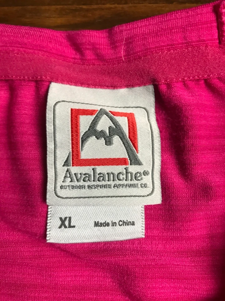 Camiseta Avalanche Manga Longa Feminina Tamanho XL Rosa Gola Redonda Cordão Lateral Ajustável - Imagem 3 de 4