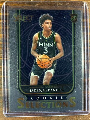 Jaden McDaniels Basketball Rookie Card #23 Panini Select