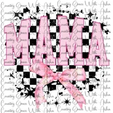 Sublimation Print Mama Bow Ready to to Press Paper Ink Heat Transfer