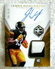 James Washington RC 2018 Limited 2Clr Patch Autograph Rookie#024/299!Steelers WR