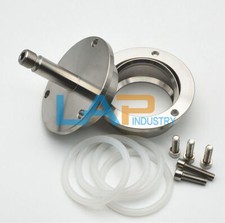 QTY:1 Quartz Glass Vacuum Seal New 304 Tube Furnace Flange Water Cooling Flange