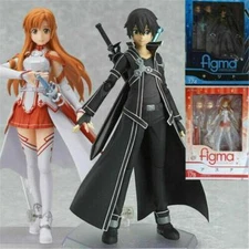 Anime Sword Art Online SAO Asuna Kirito PVC Action Figure IN BOX Toy Model Gift!