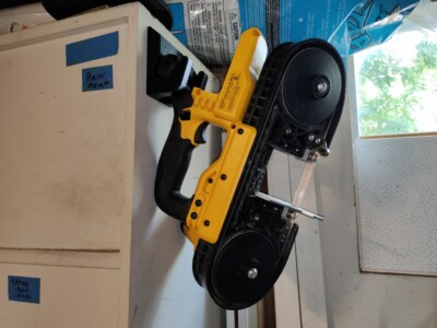3D Printed Wall Mount for DeWalt DCS371 20V MAX Bandsaw