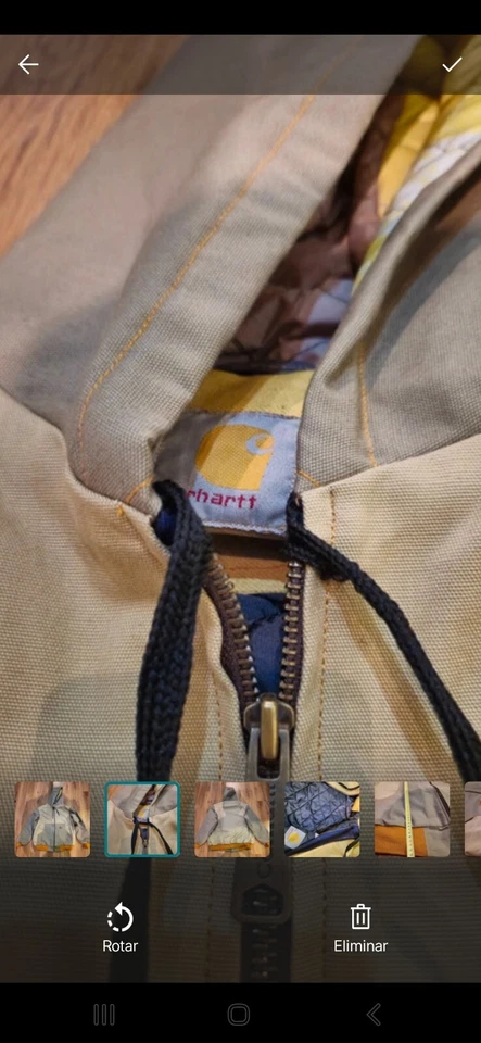 Carhartt Rework Bomber Jacket Vintage 90s Black Rare Item - Imagen 2 de 4