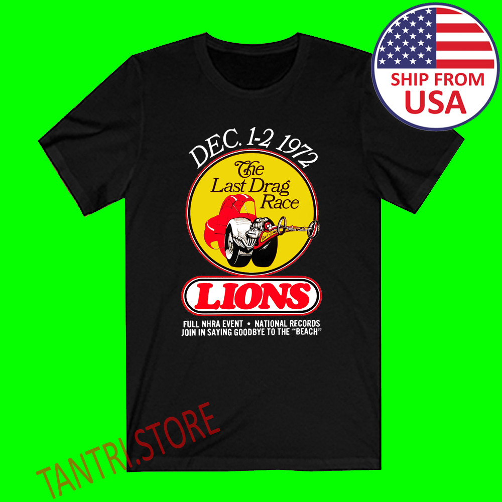 Drag Racing Drag Strip Hot Rod Muscle Car 1970’s Men's Black Size S-XL