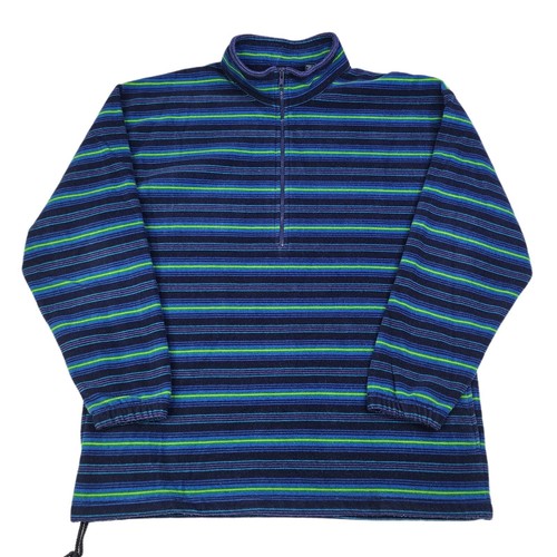 GAP Vintage 90s Neon Sweater Fleece Men's XL Colorful Striped Gorpcore Outdoor