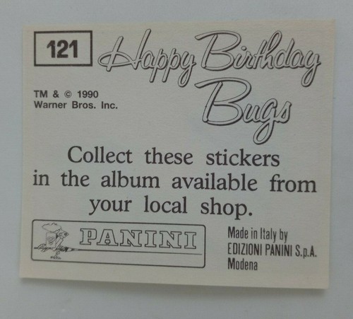 1990 Panini Happy Birthday Bugs (Pick Your Sticker) - Picture 179 of 343