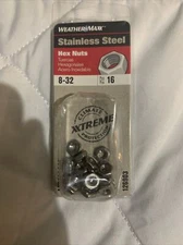 Hillman #8-32 Stainless Steel Hex Nuts 1 pack @ 16 each pack