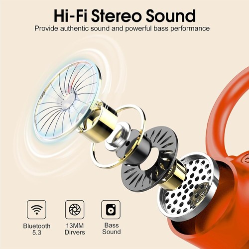 Wireless Earbuds, Bluetooth 5.3,50H Playtime HD Stereo Noise Cancelling Earbuds - Picture 5 of 6