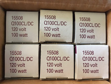 GE Quartzline 15508 Q100CL/DC 120V Theater/Stage Lighting Box of 6