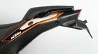KTM 125 Duke 2011-2016 black R&G racing tail tidy number plate holder bracket