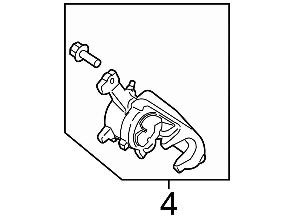Pinza de freno derecha pasajero trasero Ford F-150 2015-2018 QA5O8 Foto 4 de 4