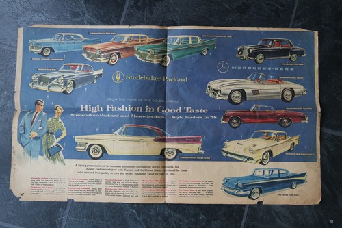 1957 Studebaker - Packard / Mrecedes Benz Advertising Brochure