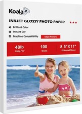 High Resolution Inkjet Photo Paper Gloss Finish Sheets