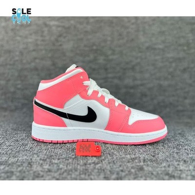 シューズ(女性用) Air Jordan 1 mid (GS) game  Air Jordan 1 Retro Mid GS Grade School Pink Gaze Shoes DQ8423-602