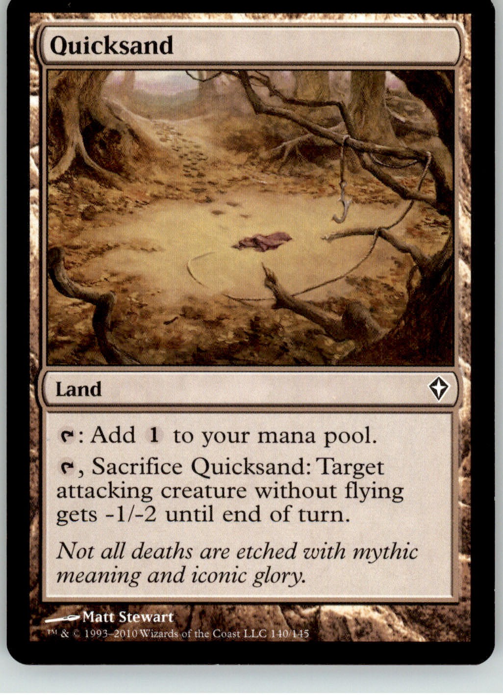 Quicksand - Worldwake - 140 - NM Magic: The Gathering