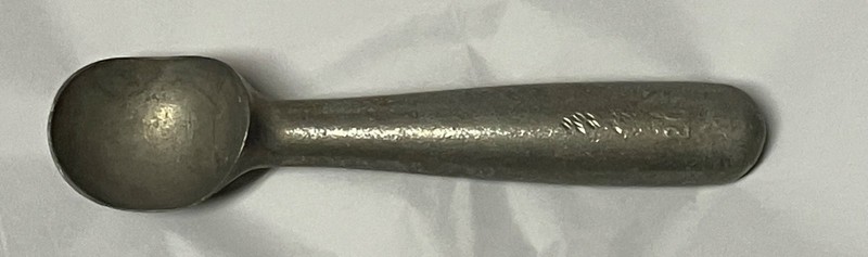NUROLL VINTAGE ICE CREAM SCOOP 7 1/4" ALUMINUM TOLEDO, OH USA 1937 PAT.