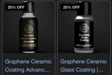COMBO DEAL - ADAMS ADVANCED GRAPHENE COATING 60ml & GLASS CERAMIC COATING