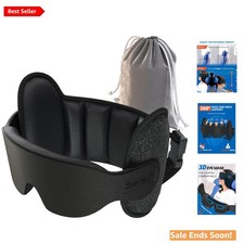 Ergonomic 360 Support Travel Pillow Soft Eye Mask Perfect for Long Flights