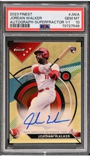 Marketplace image: 2023 Topps Finest Jordan Walker RC Superfractor 1/1 Auto PSA 10!!!