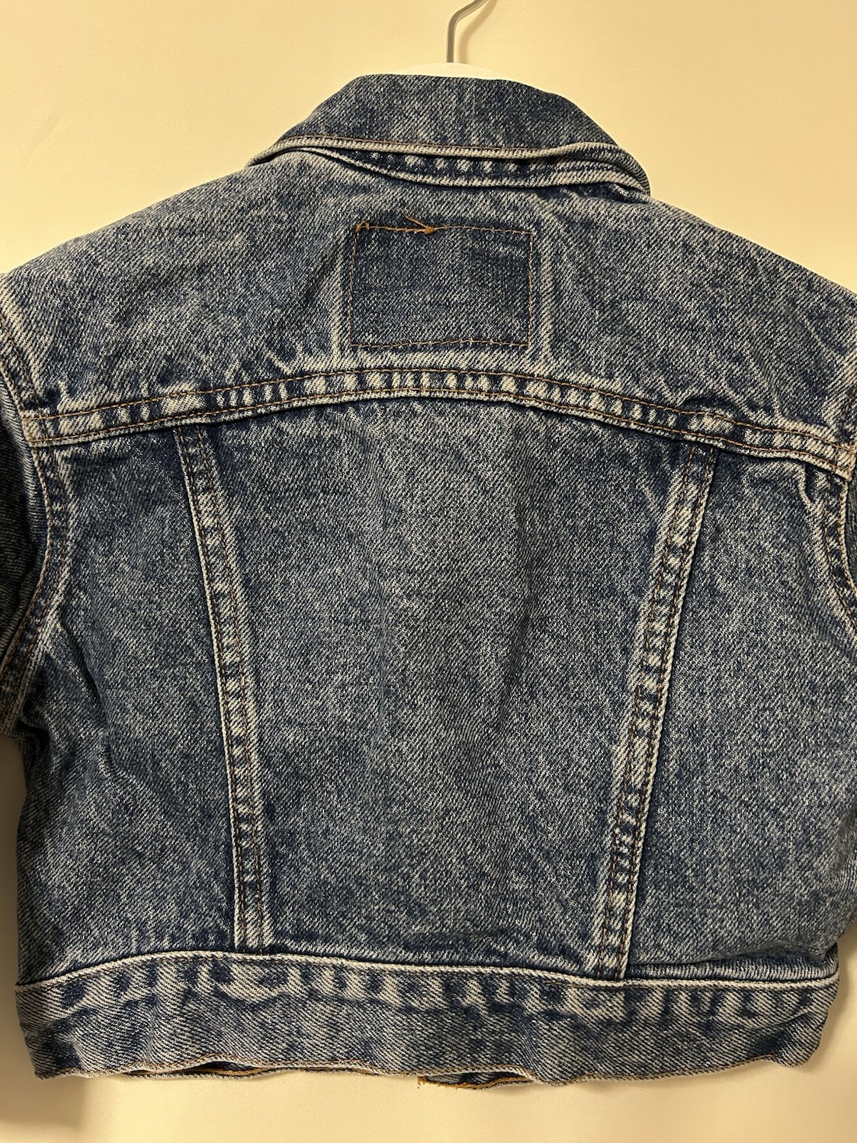Vintage Little Levis Orange Tab Made in USA Baby Toddler Denim Jacket 2T thumbnail 7