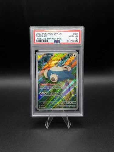 2023 POKEMON SVP EN-SV BLACK STAR PROMO 151 ELITE TRAINER BOX SNORLAX PSA 10
