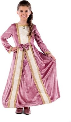 KINDER MÄDCHEN KÖNIGLICHES BALLKLEID ROSA KOSTÜM GESCHICHTSBUCH TAG ALTER 8-10 JAHRE