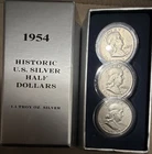 1954 Silver Franklin Half Dollar Set 50C Business Strike
