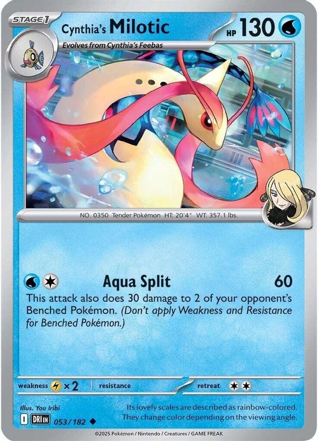 Pokemon Cynthia's Milotic (53/256) Destined Rivals LP