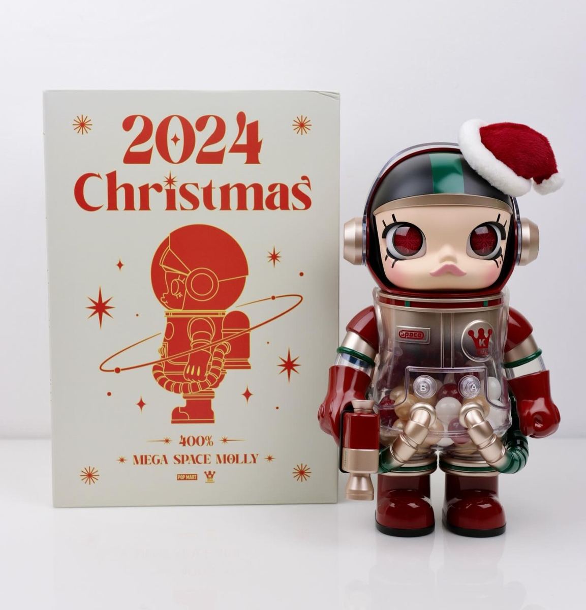 MEDICOM TOY - POP MART MEGA SPACE MOLLY CHRISTMAS 400％ POP MART MEGA 400% SPACE MOLLY Christmas 2024 Brand New Sealed | eBay