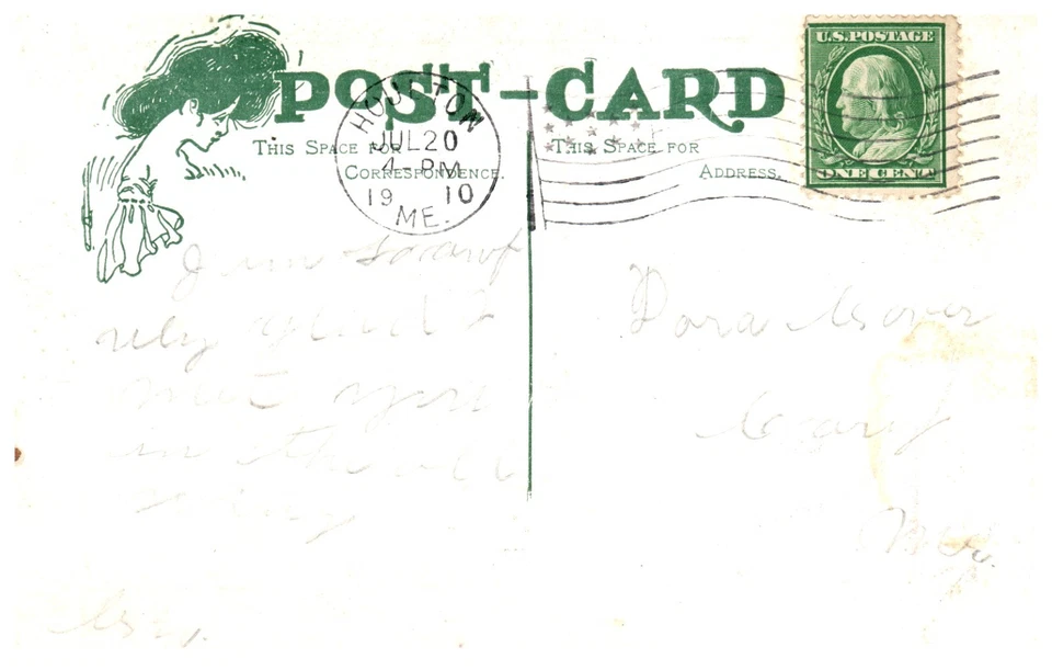 Alte Postkarte 1910 Kleiner Engel oder kleiner Teufel Humor Serie - Bild 2 von 2