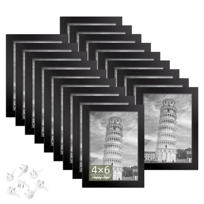 4x6 Picture Frame Set of 18, Photo Frame for 4x6 Pictures,Tabletop or Wall Mount