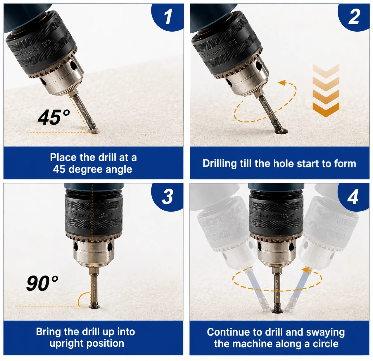 How To Use Diamond Tile Drill Bit