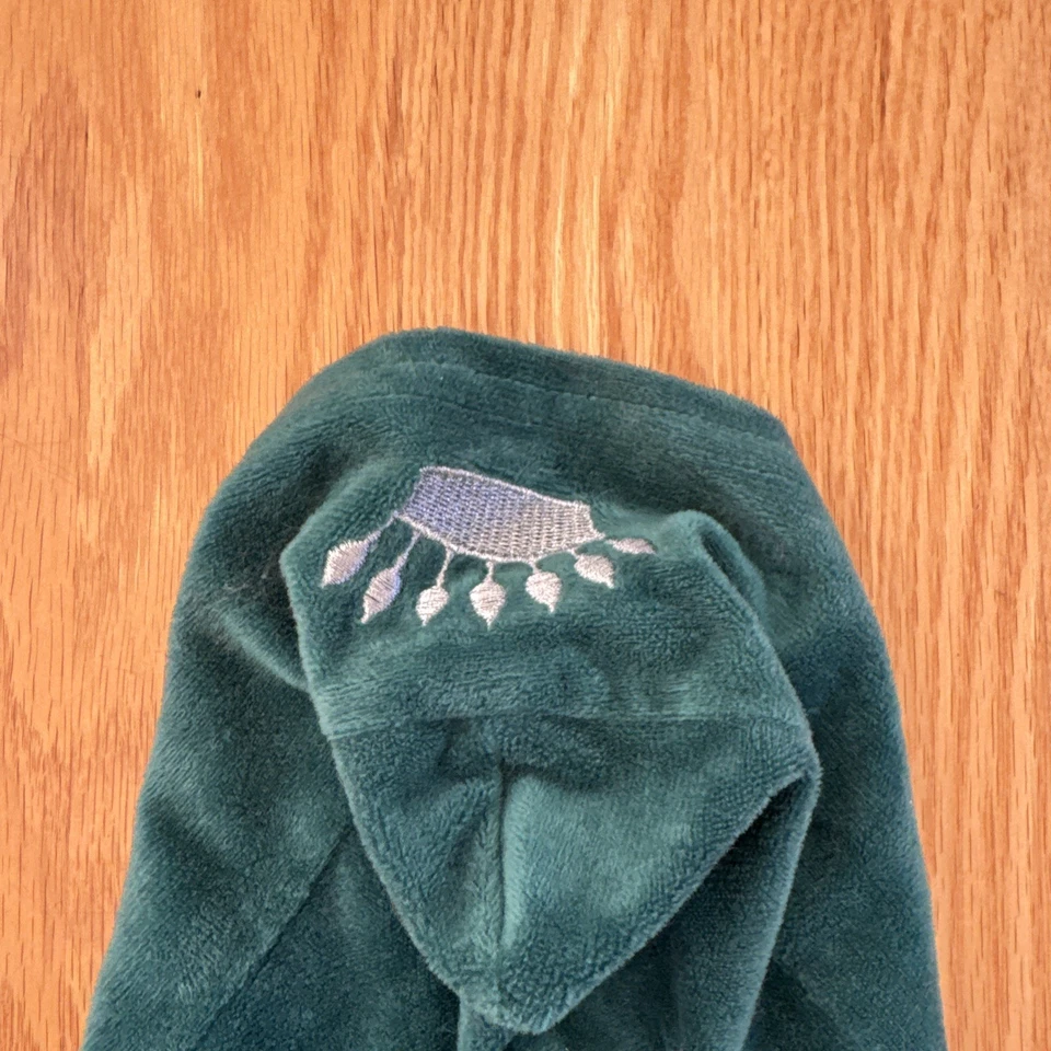 Moletom com capuz Juicy Couture verde veludo Bling vestuário para cachorro de estimação tamanho XS/S! - Imagem 3 de 4