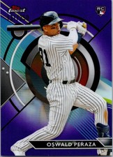 2023 Finest #13 Oswald Peraza Purple Refractor #/250