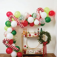 C.R. Gibson - Candy Cane Holiday Balloon Arch Kit - CBGM-25326