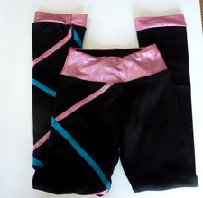 Ice Figure Skating Pants Black Leggings Girls sz 10
