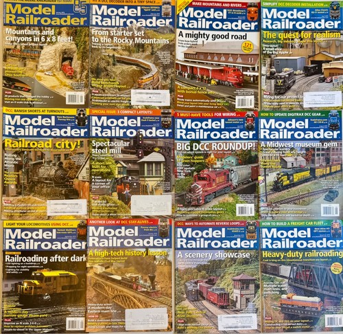 Model Railroader Magazine - Full Year 2019, January thru December 12-Issue Lot
