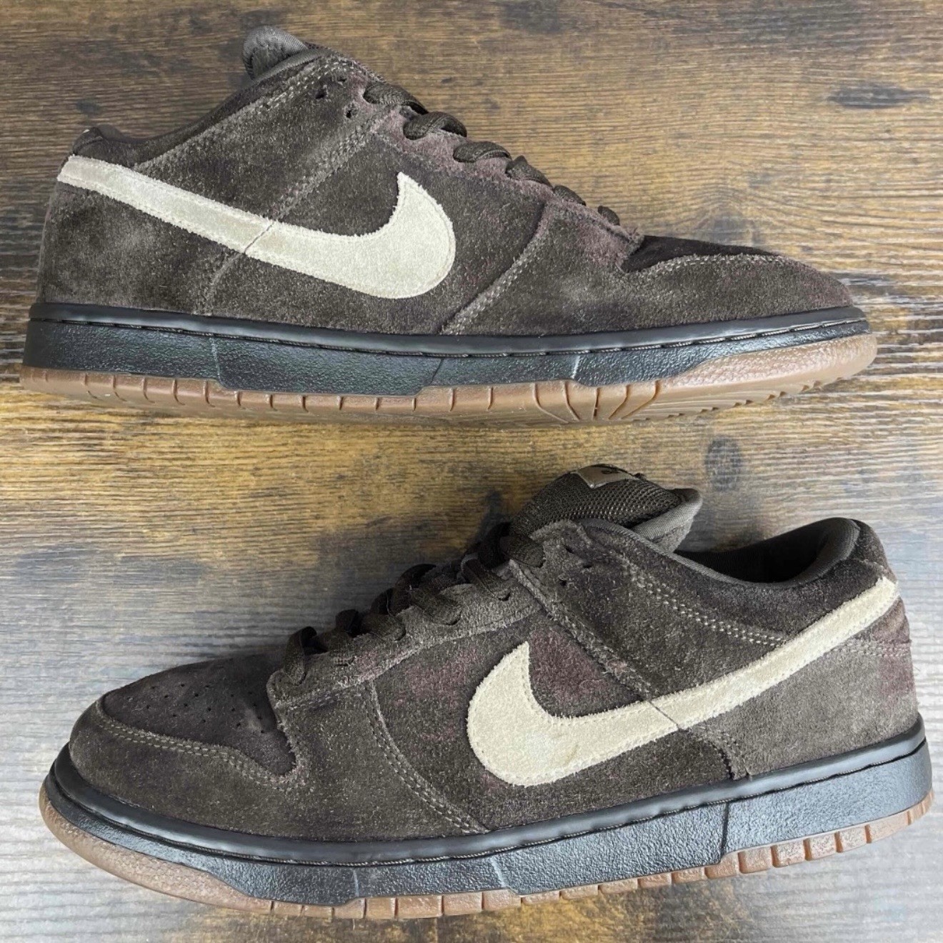 Nike Dunk Low Pro SB Dark Mocha Tweed Brown Size 9 304292-229 Men’s Shoe OG Rare image 3