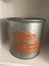 Vintage Frabill Min-O-Life Galvanized Full Floating Minnow Bucket (2)