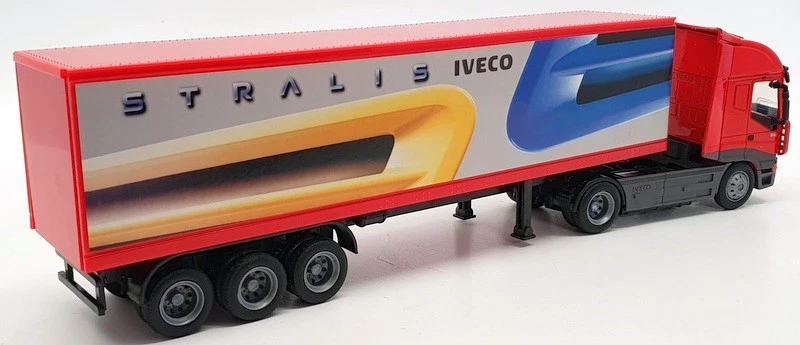 Nuevo camión modelo Ray escala 1/43 15613 - contenedor Iveco Stralis - rojo Foto 2 de 4