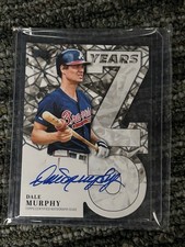 2026 Topps #75YA-DMU Dale Murphy 75 Years of Topps Die-Cut AUTO /75 ON-CARD