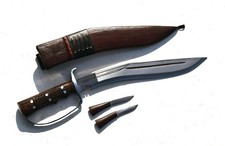 Cuchillo hecho a mano nepalí-tradicional Khukuri-Kukri-jarabe Full Tang-hoja de 13"