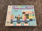 Milton Bradley Three On A Match 1972 Vintage Board Game - Complete