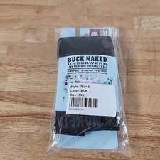 Duluth Trading Co Men's Buck Naked Boxer Briefs Black Size 3XL 76015
