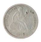 1878 Seated Liberty Dime (B3339)