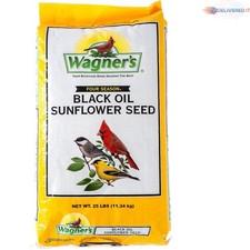 Black Oil Sunflower Bird Food 25 lb Bag High Energy Wild Bird Seed
