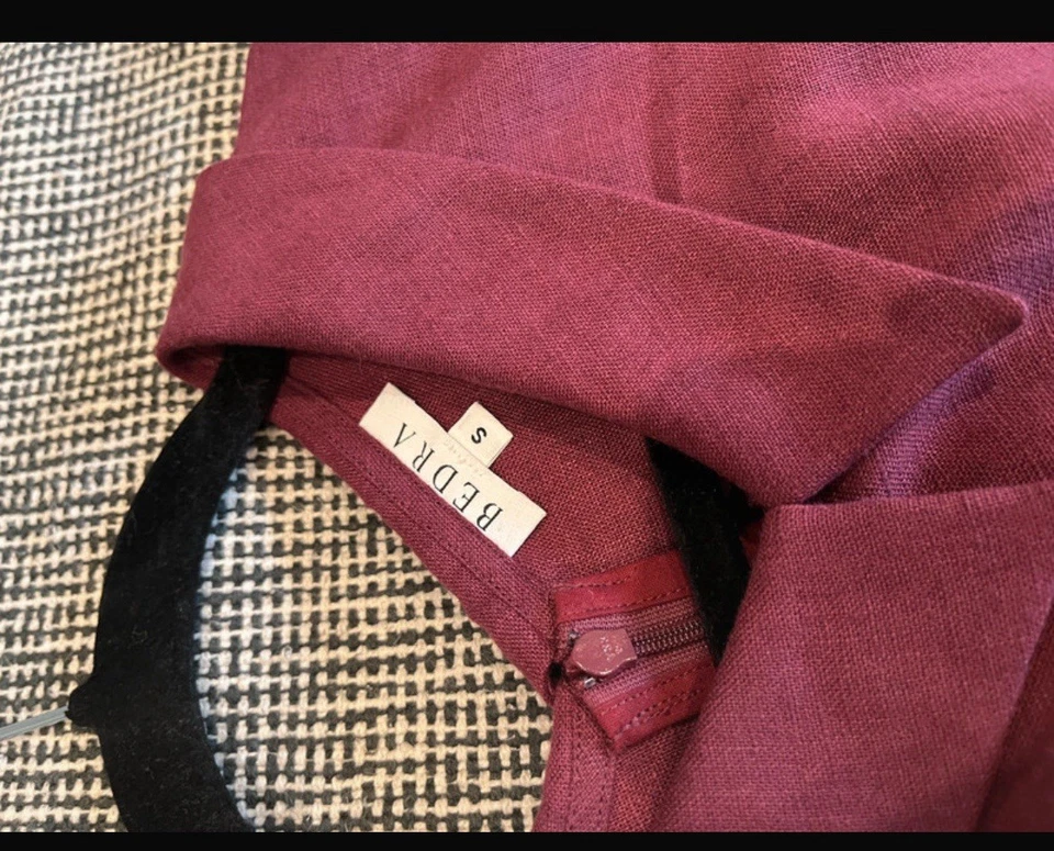 Luna Leinenkleid - Weinrot der Marke Bedra - Bild 2 von 4