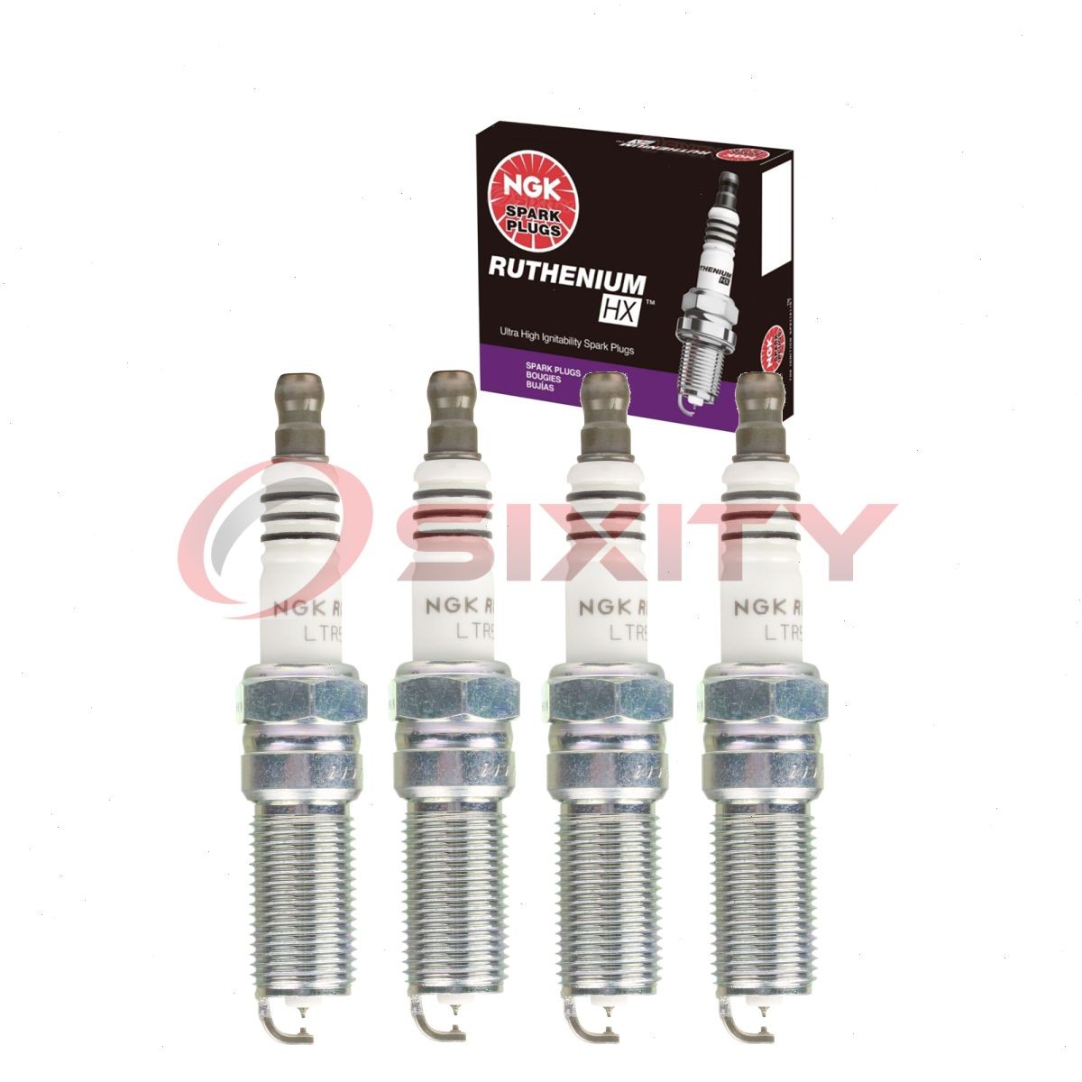 4 pc NGK Ruthenium HX Spark Plugs for 2017-2020 GMC Acadia 2.5L L4 Ignition un