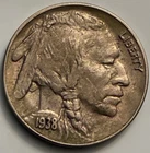 1938-D Buffalo Nickel Full Horn Final Year Denver Mint Last of Its Kind BN2019